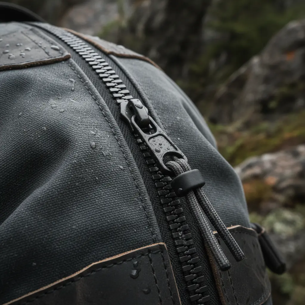 New heavy duty zipper detail